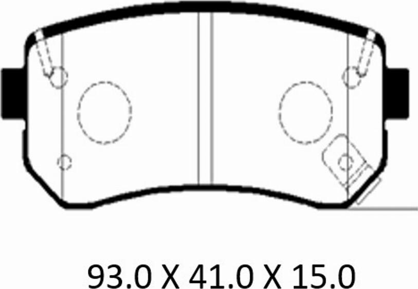 Patron PBP099KOR - Тормозные колодки, дисковые, комплект avtokuzovplus.com.ua