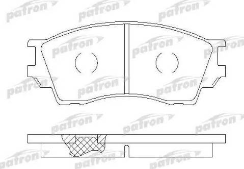 Patron PBP1025 - Гальмівні колодки, дискові гальма autocars.com.ua