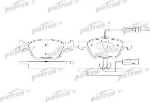 Patron PBP1299 - Гальмівні колодки, дискові гальма autocars.com.ua