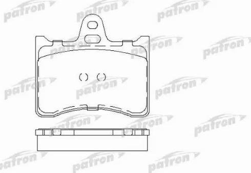 Patron PBP196 - Тормозные колодки, дисковые, комплект avtokuzovplus.com.ua