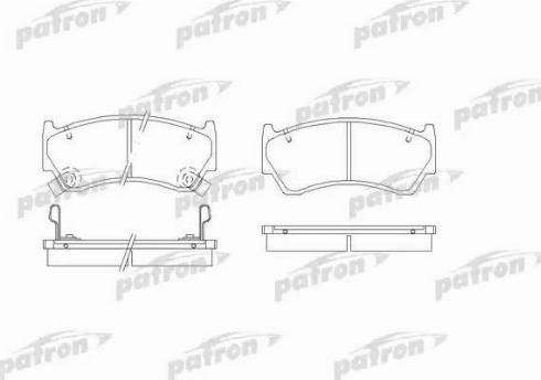 Patron PBP1091 - Гальмівні колодки, дискові гальма autocars.com.ua