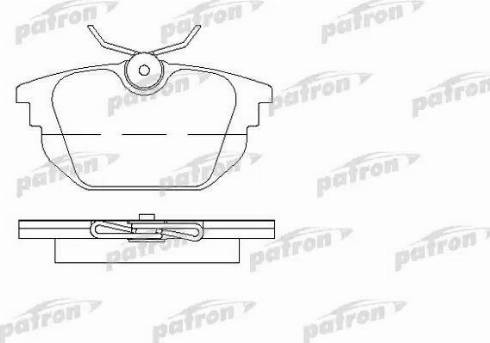 Patron PBP1113 - Тормозные колодки, дисковые, комплект avtokuzovplus.com.ua