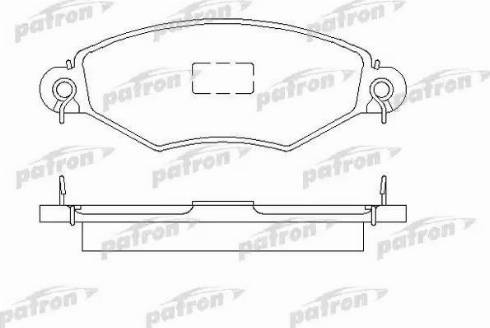 Patron PBP1135 - Гальмівні колодки, дискові гальма autocars.com.ua