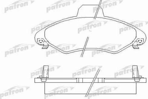 Patron PBP1276 - Тормозные колодки, дисковые, комплект avtokuzovplus.com.ua