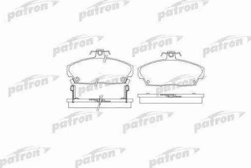 Patron PBP1291 - Тормозные колодки, дисковые, комплект avtokuzovplus.com.ua