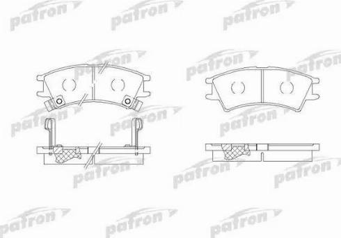 Patron PBP1326 - Тормозные колодки, дисковые, комплект avtokuzovplus.com.ua