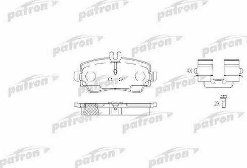 Patron PBP1357 - Гальмівні колодки, дискові гальма autocars.com.ua