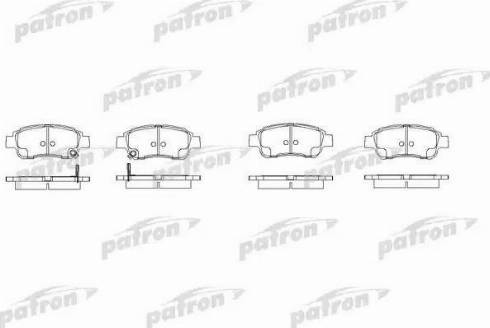 Patron PBP1368 - Тормозные колодки, дисковые, комплект avtokuzovplus.com.ua