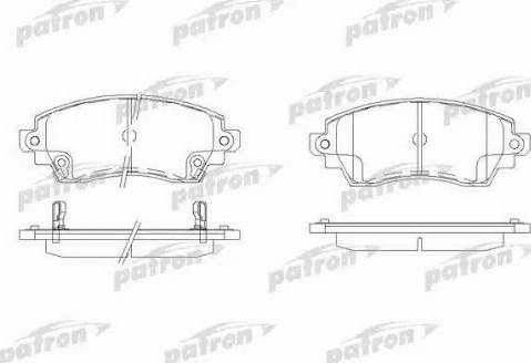 Patron PBP1391 - Гальмівні колодки, дискові гальма autocars.com.ua