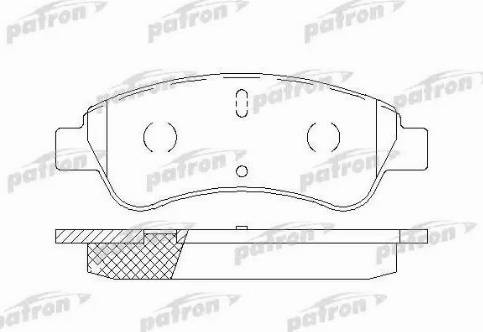 Patron PBP1399 - Гальмівні колодки, дискові гальма autocars.com.ua