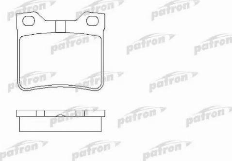 Patron PBP1415 - Гальмівні колодки, дискові гальма autocars.com.ua