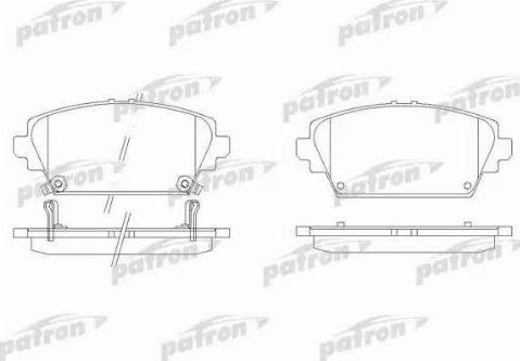 Patron PBP1439 - Гальмівні колодки, дискові гальма autocars.com.ua