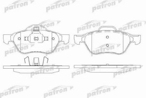 Patron PBP1440 - Гальмівні колодки, дискові гальма autocars.com.ua