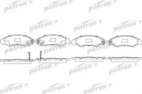 Patron PBP1459 - Гальмівні колодки, дискові гальма autocars.com.ua