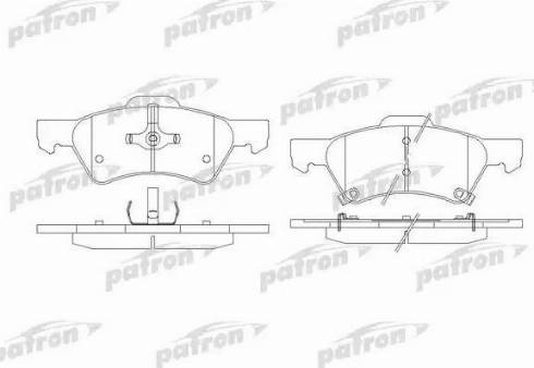 Patron PBP1510 - Гальмівні колодки, дискові гальма autocars.com.ua