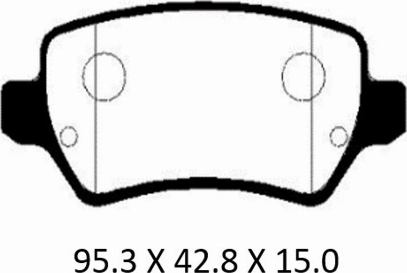 Patron PBP1521KOR - Тормозные колодки, дисковые, комплект autodnr.net