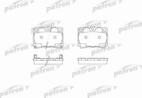 Patron PBP1570 - Гальмівні колодки, дискові гальма autocars.com.ua