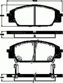 Japanparts JPA321AF - Гальмівні колодки, дискові гальма autocars.com.ua