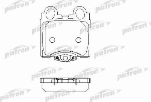 Patron PBP1610 - Тормозные колодки, дисковые, комплект avtokuzovplus.com.ua