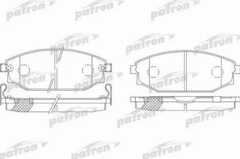 Patron PBP1671 - Гальмівні колодки, дискові гальма autocars.com.ua