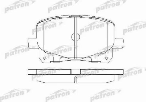 Patron PBP1752 - Тормозные колодки, дисковые, комплект autodnr.net