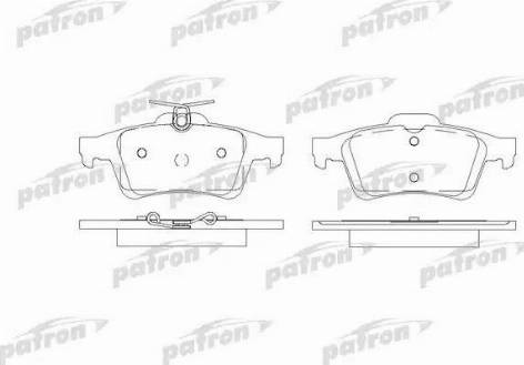 Patron PBP1766 - Гальмівні колодки, дискові гальма autocars.com.ua