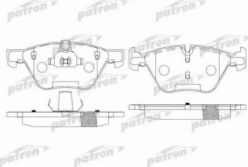 Patron PBP1773 - Гальмівні колодки, дискові гальма autocars.com.ua