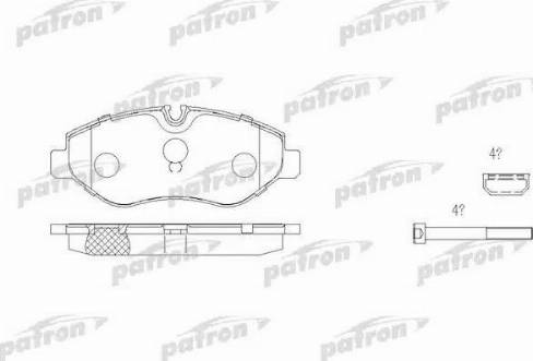 Patron PBP1778 - Гальмівні колодки, дискові гальма autocars.com.ua