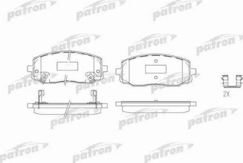 Patron PBP1783 - Гальмівні колодки, дискові гальма autocars.com.ua