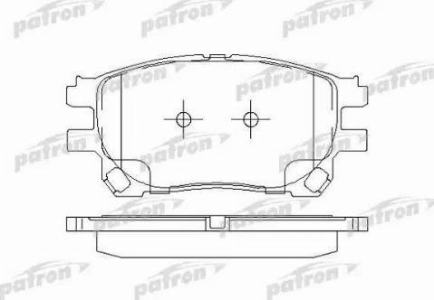 Patron PBP1868 - Гальмівні колодки, дискові гальма autocars.com.ua