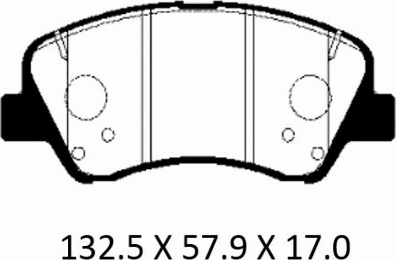 Patron PBP188KOR - Тормозные колодки, дисковые, комплект avtokuzovplus.com.ua