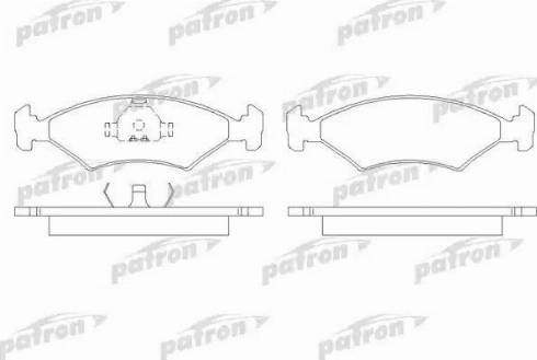 Patron PBP206 - Тормозные колодки, дисковые, комплект avtokuzovplus.com.ua