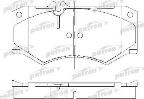 Patron PBP239 - Тормозные колодки, дисковые, комплект avtokuzovplus.com.ua