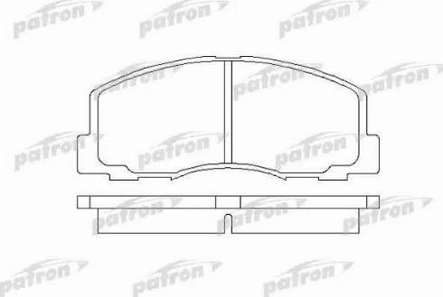 Patron PBP368 - Тормозные колодки, дисковые, комплект avtokuzovplus.com.ua