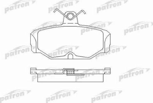 Patron PBP398 - Тормозные колодки, дисковые, комплект avtokuzovplus.com.ua