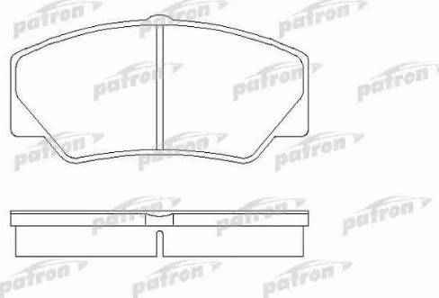 Patron PBP450 - Гальмівні колодки, дискові гальма autocars.com.ua