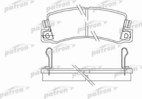 Patron PBP478 - Тормозные колодки, дисковые, комплект autodnr.net