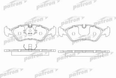 Patron PBP584 - Гальмівні колодки, дискові гальма autocars.com.ua