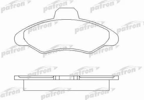 Patron PBP617 - Гальмівні колодки, дискові гальма autocars.com.ua