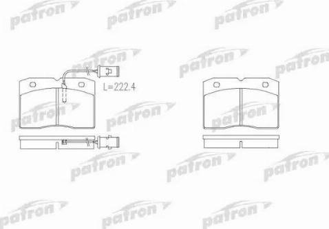 Patron PBP655 - Гальмівні колодки, дискові гальма autocars.com.ua