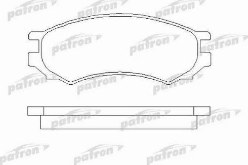 Patron PBP667 - Тормозные колодки, дисковые, комплект autodnr.net