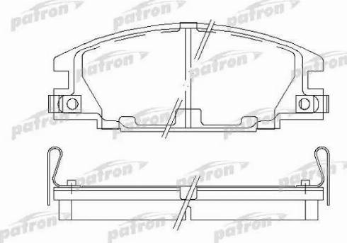 Patron PBP678 - Гальмівні колодки, дискові гальма autocars.com.ua