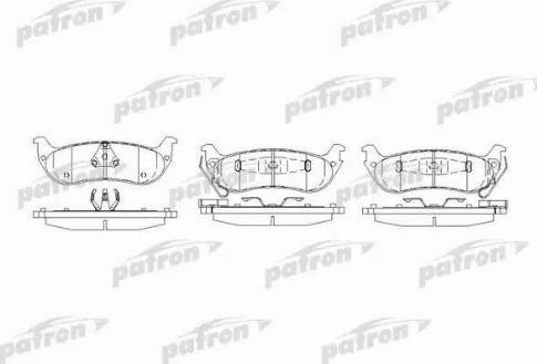 Patron PBP7001 - Гальмівні колодки, дискові гальма autocars.com.ua