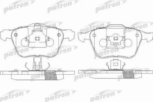 Patron PBP7008 - Гальмівні колодки, дискові гальма autocars.com.ua