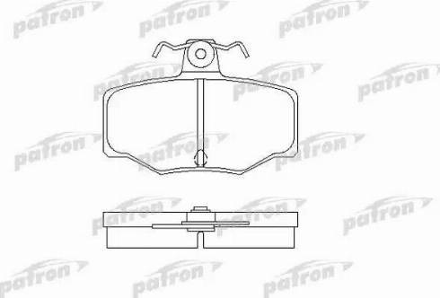 Patron PBP707 - Тормозные колодки, дисковые, комплект avtokuzovplus.com.ua