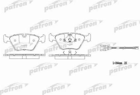 Patron PBP779 - Тормозные колодки, дисковые, комплект autodnr.net