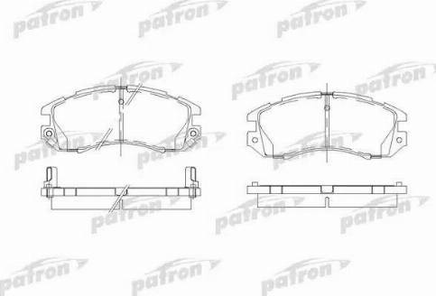 Patron PBP789 - Тормозные колодки, дисковые, комплект autodnr.net