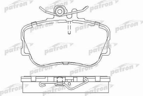 Patron PBP854 - Гальмівні колодки, дискові гальма autocars.com.ua