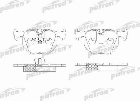 Patron PBP857 - Гальмівні колодки, дискові гальма autocars.com.ua