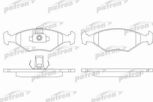 Patron PBP896 - Тормозные колодки, дисковые, комплект autodnr.net